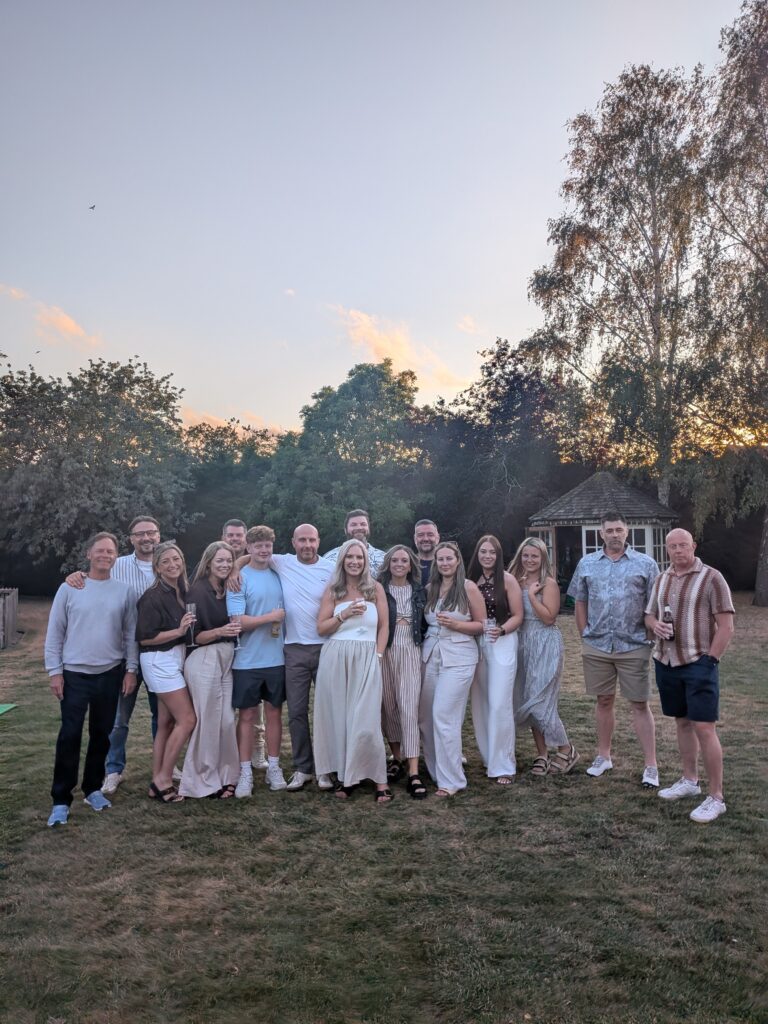 summer party group photo